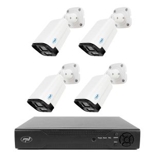 Pachet supraveghere video NVR PNI House IP716 si 4 camere PNI IP125 cu IP, 5MP