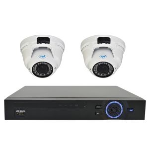 Kit supraveghere video PNI House - NVR 16CH 1080P si 2 camere PNI IP2DOME 1080P varifocale