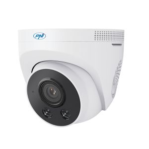 Camera supraveghere video PNI IP505J POE, 5MP, dome, 2.8mm, pentru exterior, alb