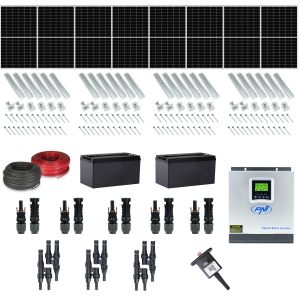 Kit fotovoltaic cu 8 panouri 370W monocristalin