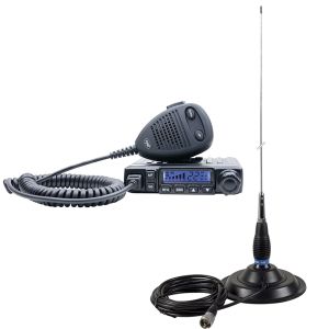 Pachet Statie radio CB PNI Escort HP 6500 ASQ + Antena CB PNI ML145 cu magnet