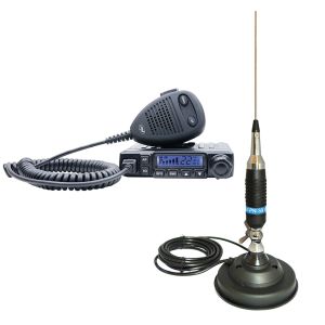 Pachet Statie radio CB PNI Escort HP 6500 ASQ + Antena CB PNI s9