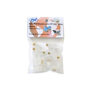 Mufa PNI RJ45 pentru cablu UTP Cat 6 set 10 buc