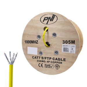 Cablu S/FTP CAT7 PNI SF07, 10Gbps, 1000MHz