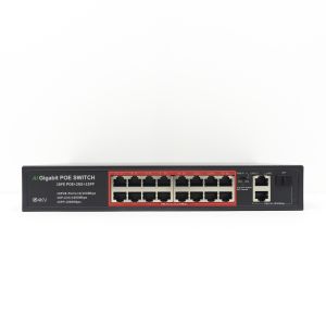 Switch POE PNI SWPOE162 cu 16 porturi POE si 2 porturi 1000Mbps