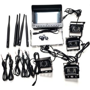 Kit supraveghere video wireless PNI TRK506 pentru camion DVR cu monitor LCD si 4 camere