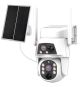 Camera supraveghere video PNI IP794S dual lens 2MP + 2MP, panou solar 5.5W