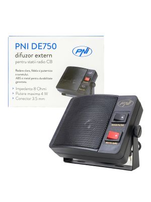 Difuzor extern PNI DE750 pentru statii radio CB, 8 Ohmi, 4 W, difuzor 3 inch, jack 3.5 mm