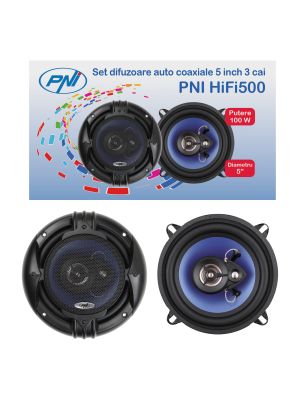 Difuzoare auto coaxiale PNI HiFi500, 100W