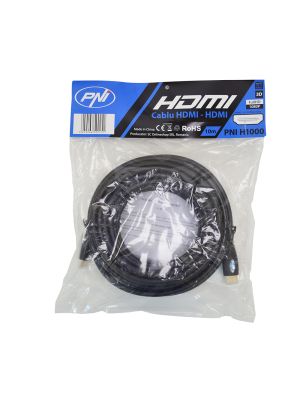 Cablu HDMI PNI H1000 High-Speed 1.4V, plug-plug, Ethernet, gold-plated, 10m