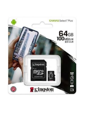 Card de memorie MicroSD Canvas Select Plus, 64GB, 100MB/s, cu adaptor