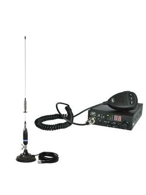 Kit Statie radio CB PNI ESCORT HP 8024 ASQ + Antena CB PNI S75 cu magnet