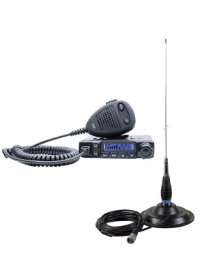 Pachet Statie radio CB PNI Escort HP 6500 ASQ + Antena CB PNI ML145 cu magnet