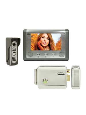 Kit Interfon video SilverCloud House 715 cu ecran LCD de 7 inch si Yala electromagnetica SilverCloud YL500