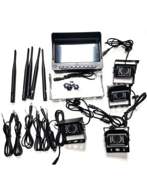 Kit supraveghere video wireless PNI TRK506 pentru camion DVR cu monitor LCD si 4 camere